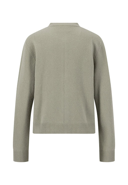 Fynch Hatton Merino Wool Cardigan - Dusty Green
