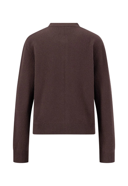 Brown sweater on a white background