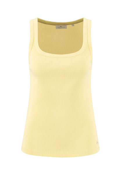 Yellow tank top on a white background
