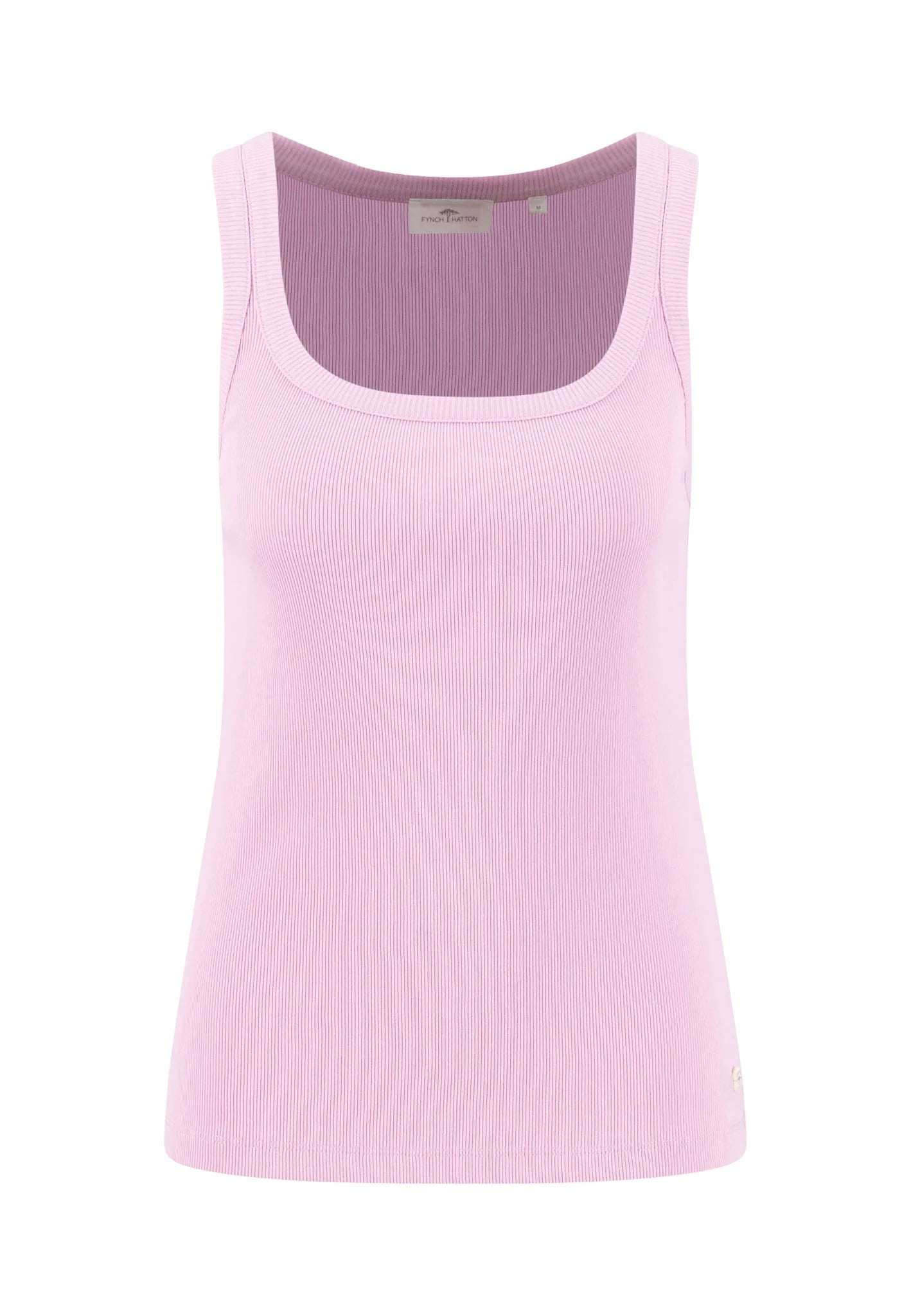Pink tank top on a white background