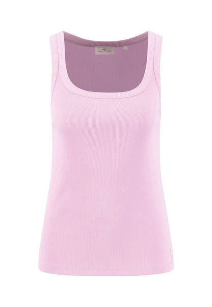 Pink tank top on a white background