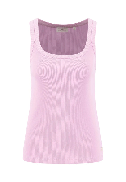 Pink tank top on a white background