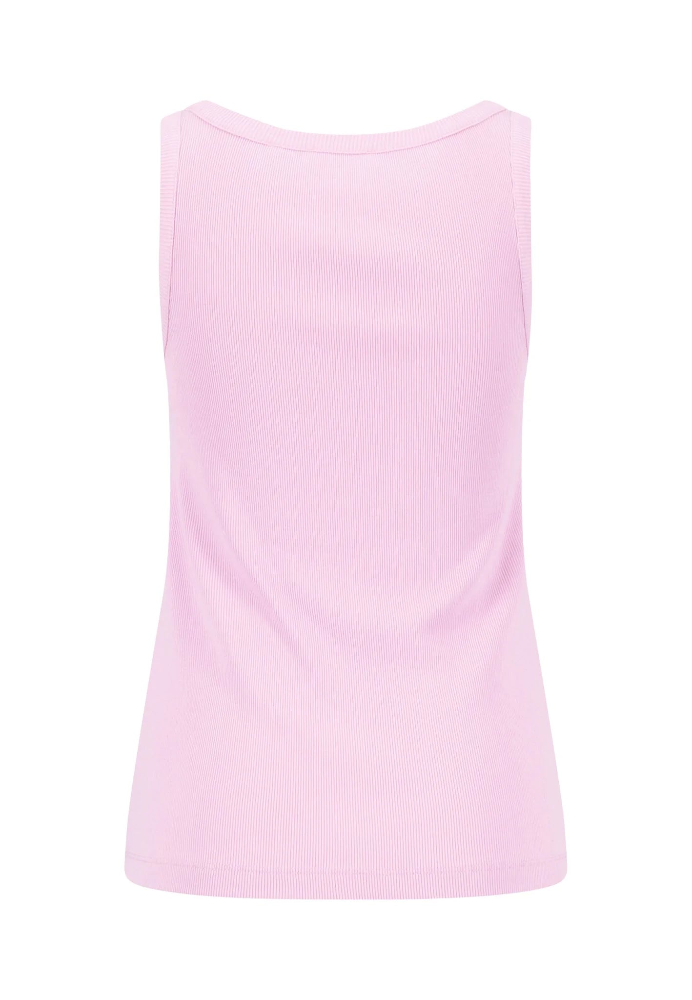 Pink tank top on a white background