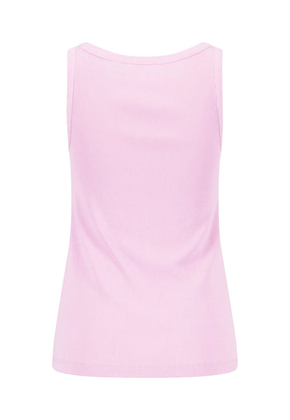 Pink tank top on a white background