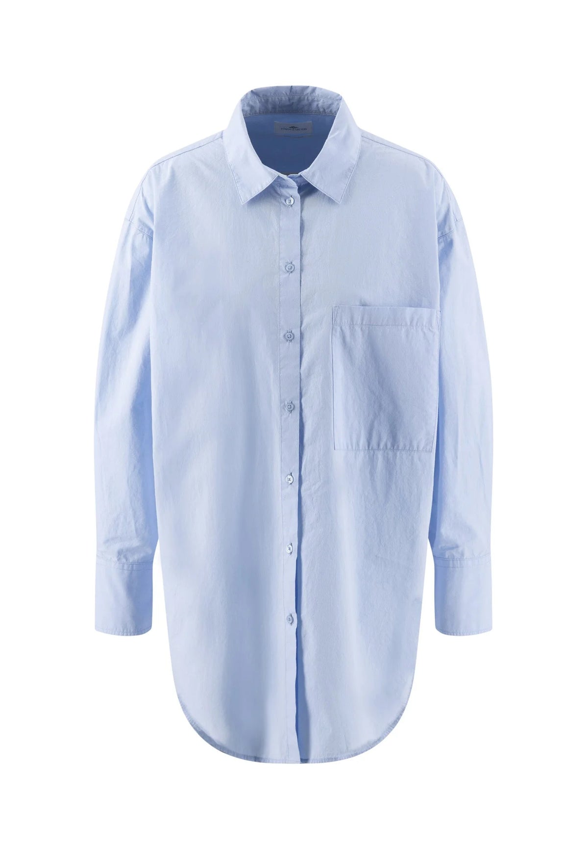Fynch Hatton Blouse Long Light Cotton - Powder Blue