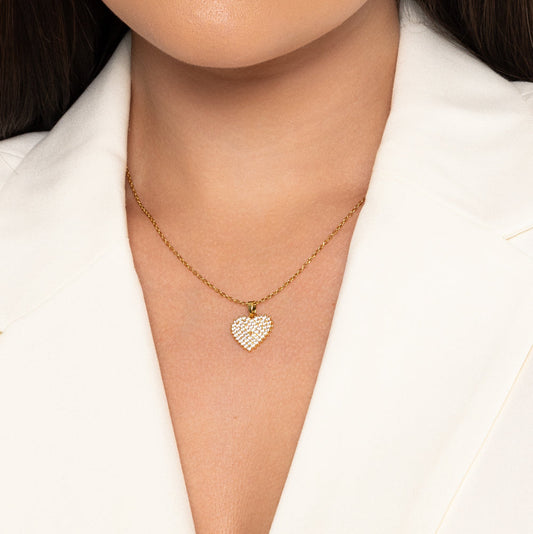 Knight & Day Gia Gold Heart Pendant