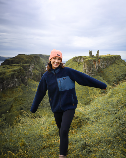 Bleubird Sherpa Fleece - Navy