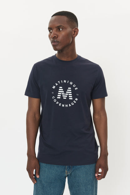 Matinique MAjeramy Logo T-Shirt- Dark Navy