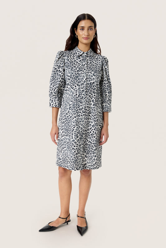 Soaked Sandja Shirt Dress - Leopard