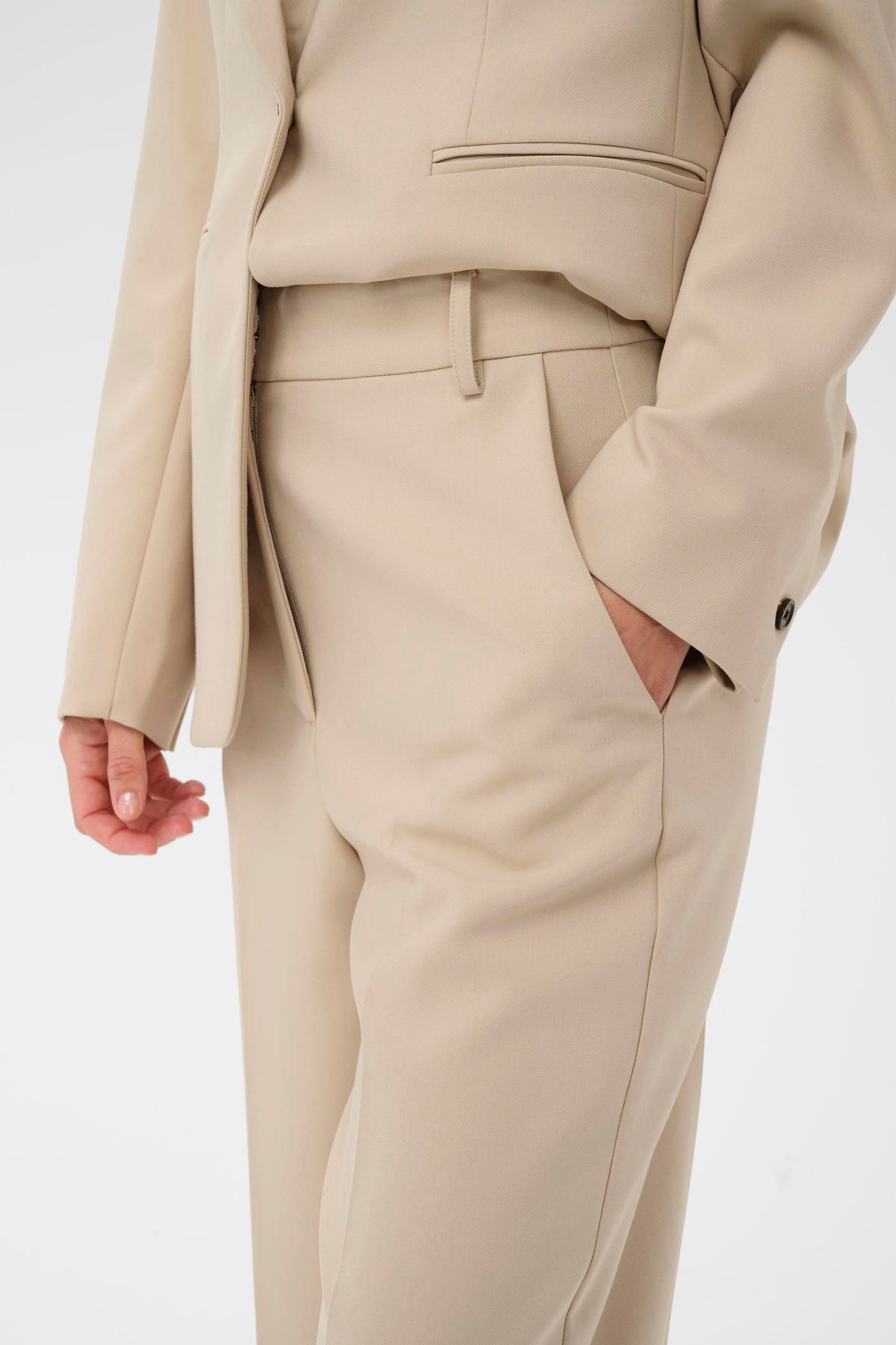Saoked SLCorinee Suiting Pants - Beige