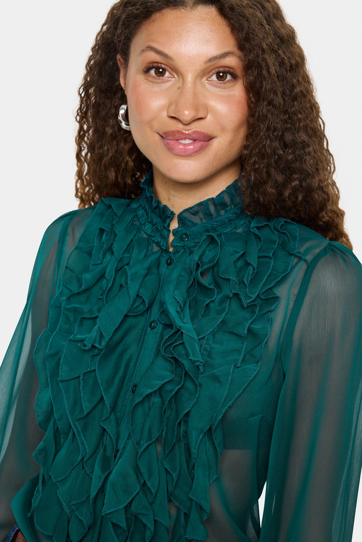 Saint Tropez Lilja Crinkle Blouse - June Bug