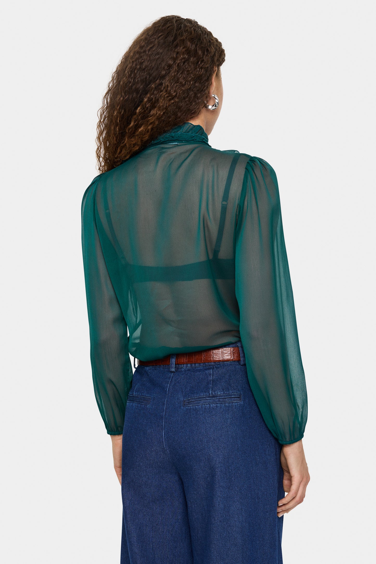 Saint Tropez Lilja Crinkle Blouse - June Bug