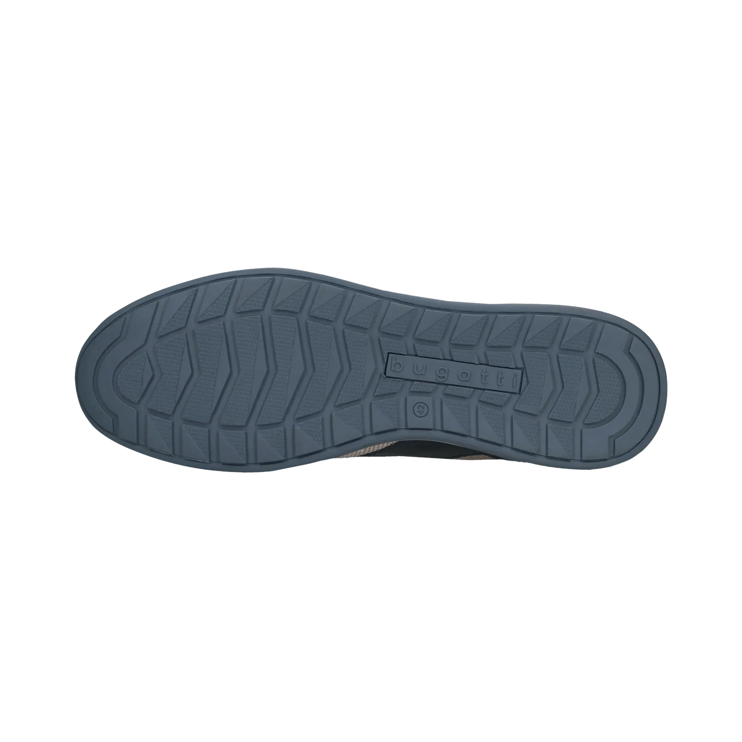 Bugatti Leather Trainer -  Navy & Light Grey