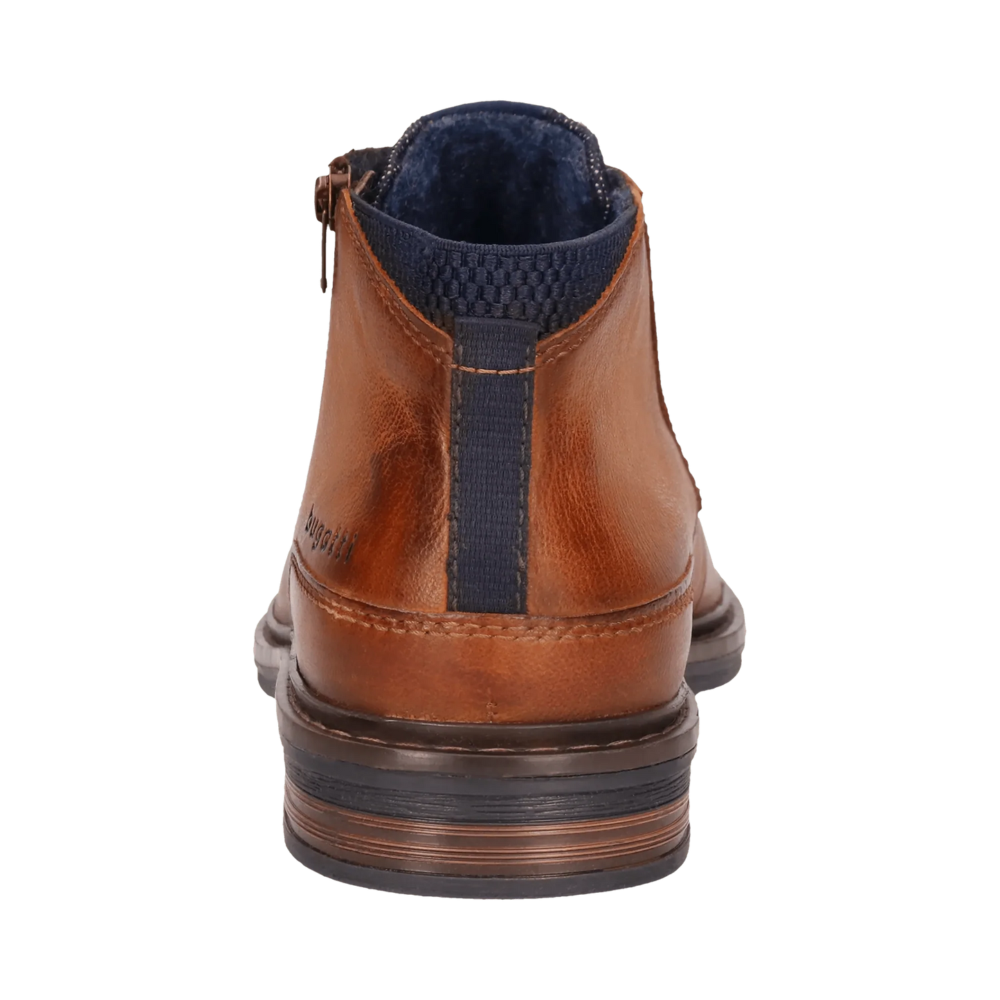 Bugatti Leather Lace-Up Boots - Cognac