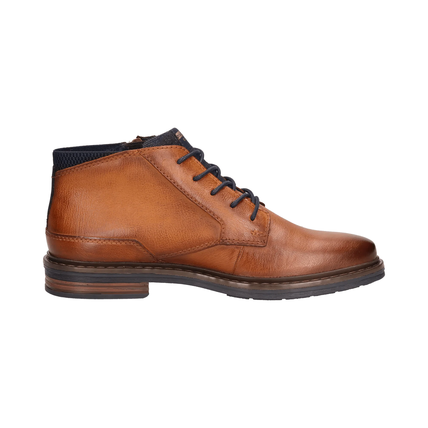 Bugatti Leather Lace-Up Boots - Cognac