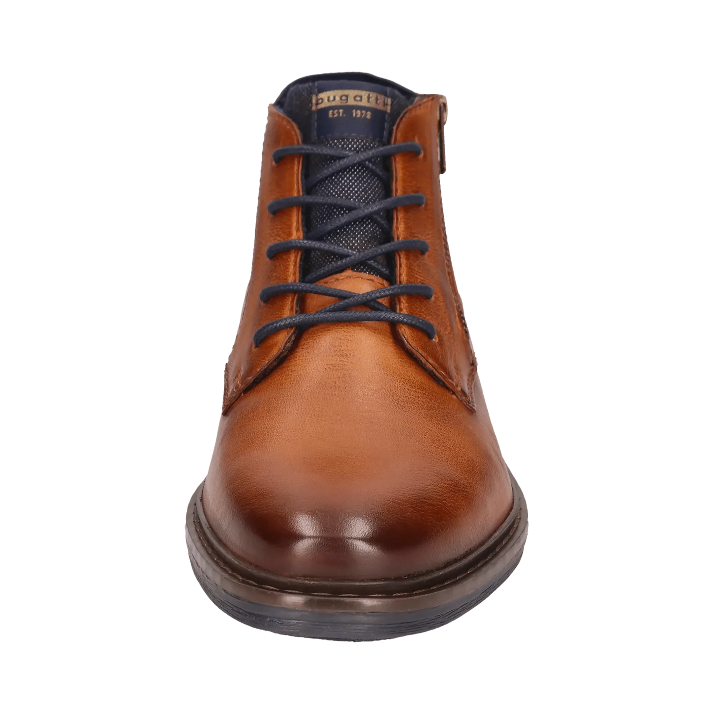 Bugatti Leather Lace-Up Boots - Cognac