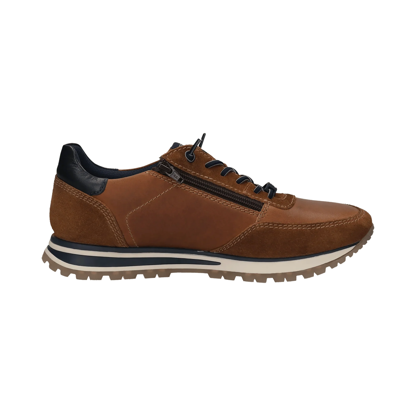 Bugatti Leather Casual Shoe - Cognac