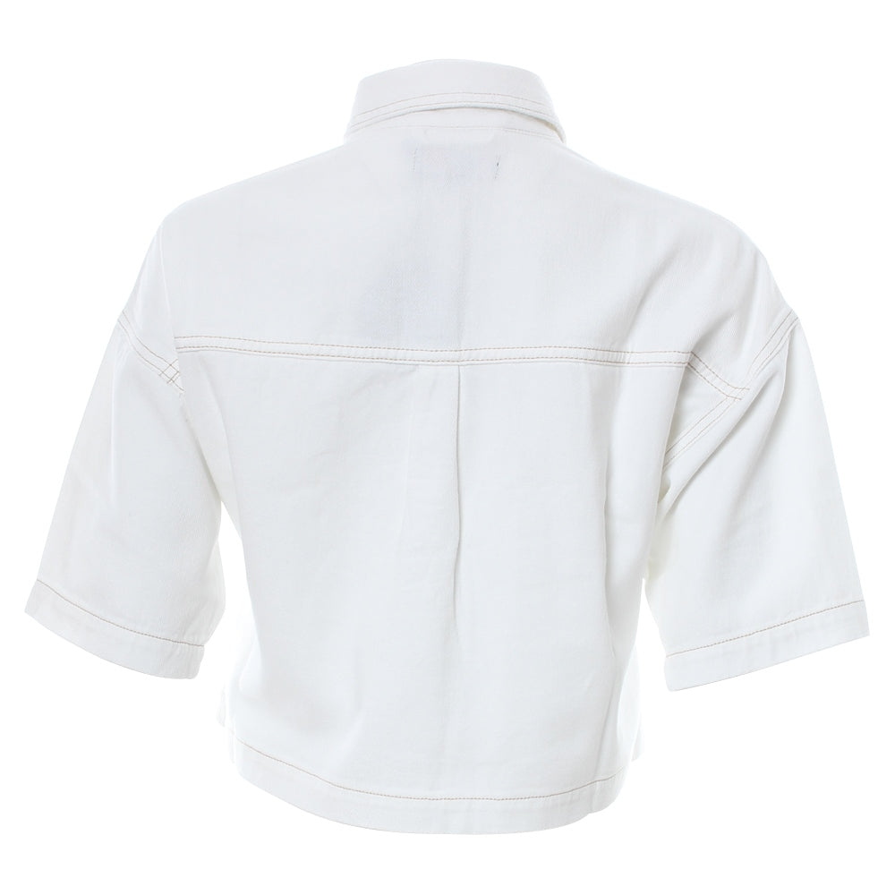 Rant & Rave Caryn Crop Jacket - Soft White