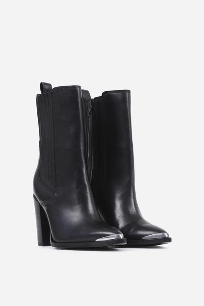 Bronx New-Americana Smooth Leather Boots - Black