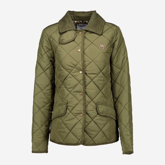 U.S.POLO ASSN. Quilted Country Jacket - Galamata Green
