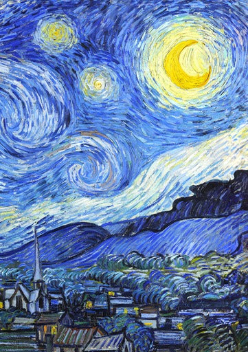 Hype Art Card - Starry Night Vincent Van Gogh