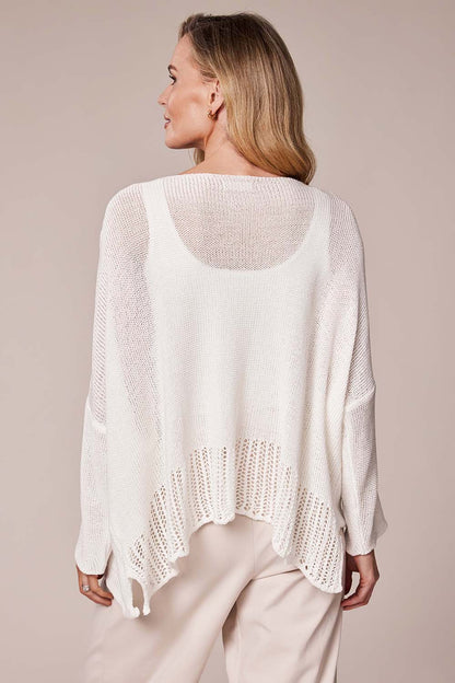 Deck Layer Knit Pullover - White