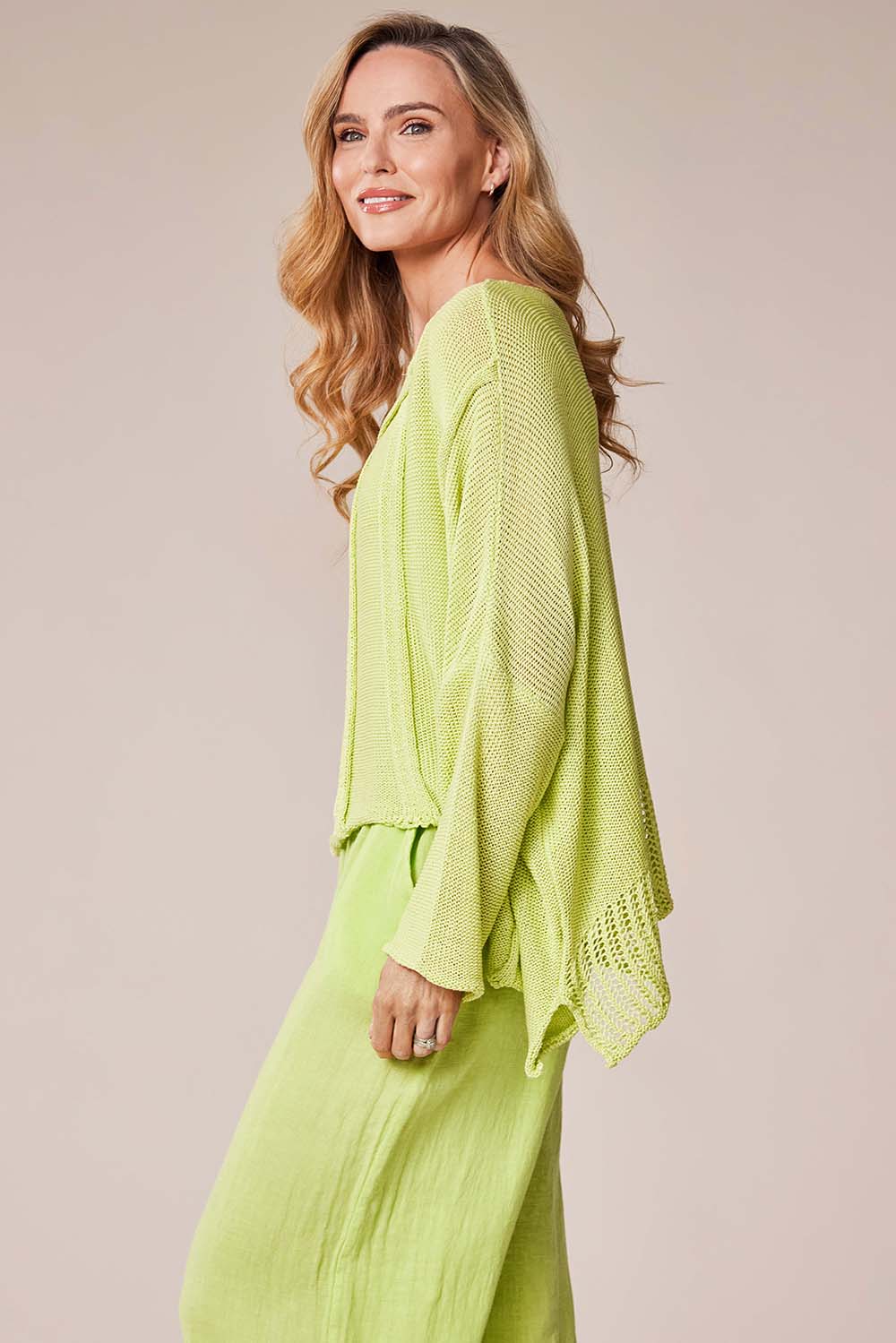 Deck Layer Knit Pullover - Lime
