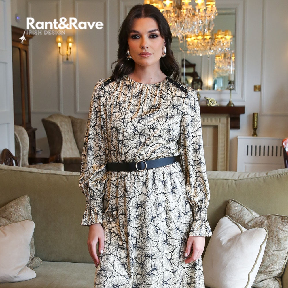 Rant & Rave Ella Dress - Cream | TRM – TRM Clothing