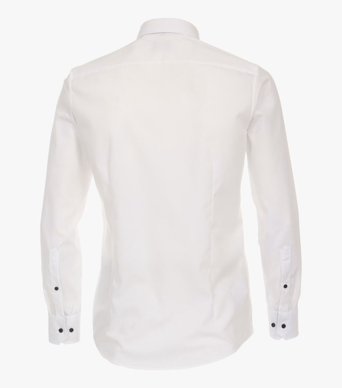 Venti Long Sleeve Modern Fit Kent Shirt - White