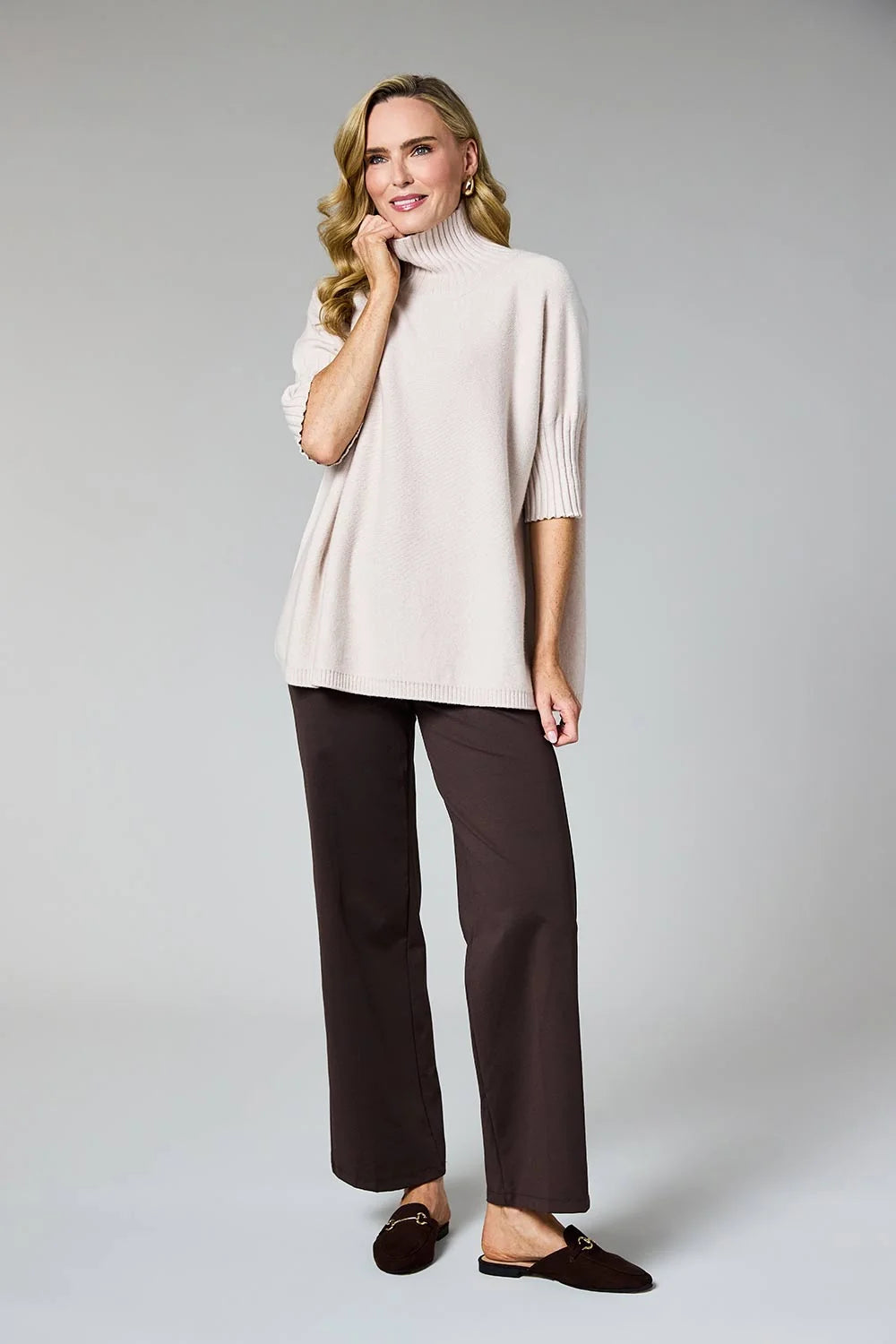 Deck Long Ribbed Knit - Beige