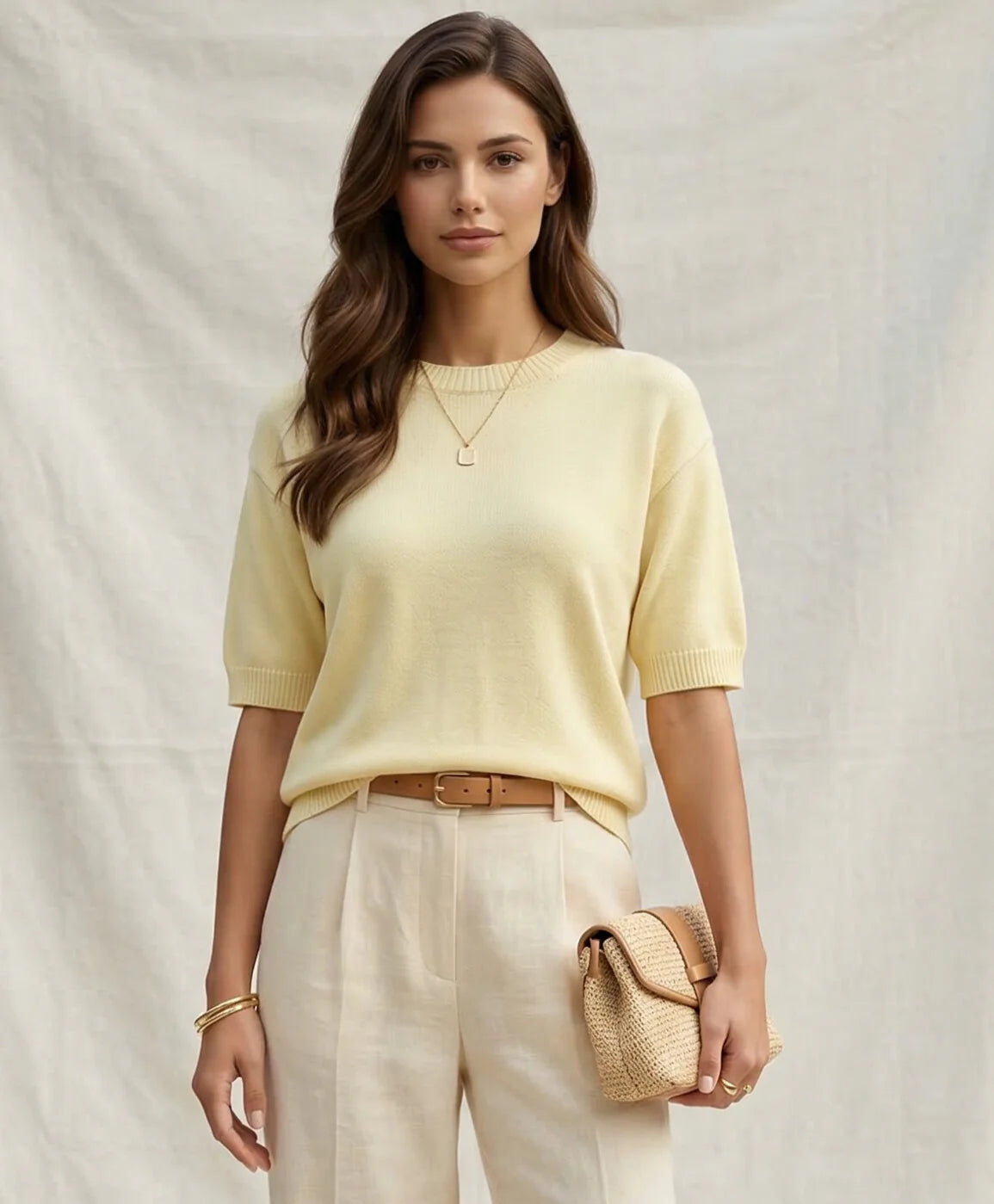 Deck Short Sleeve Knit - Lemon
