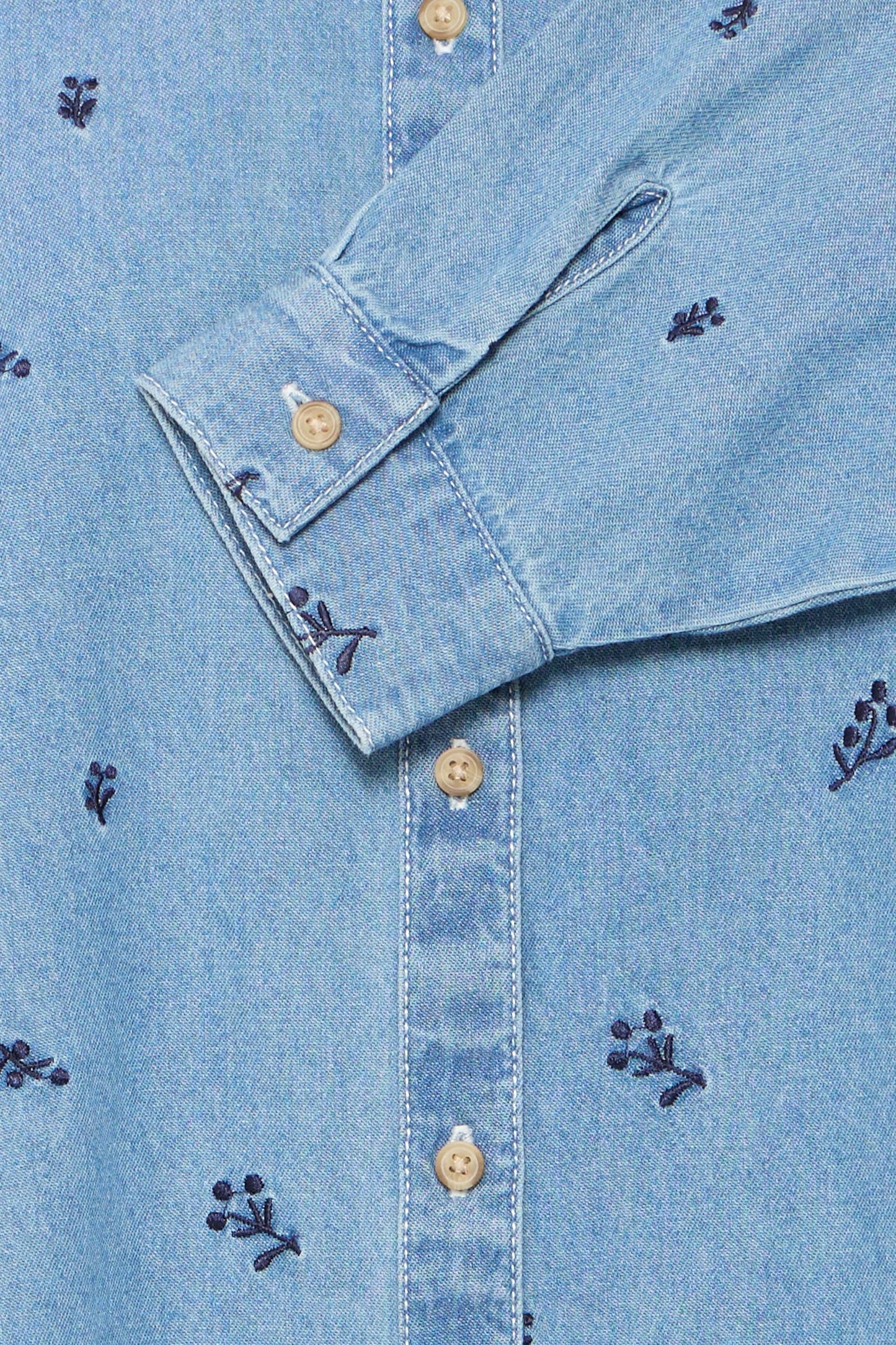 ICHI IHarcher Detail Denim Shirt