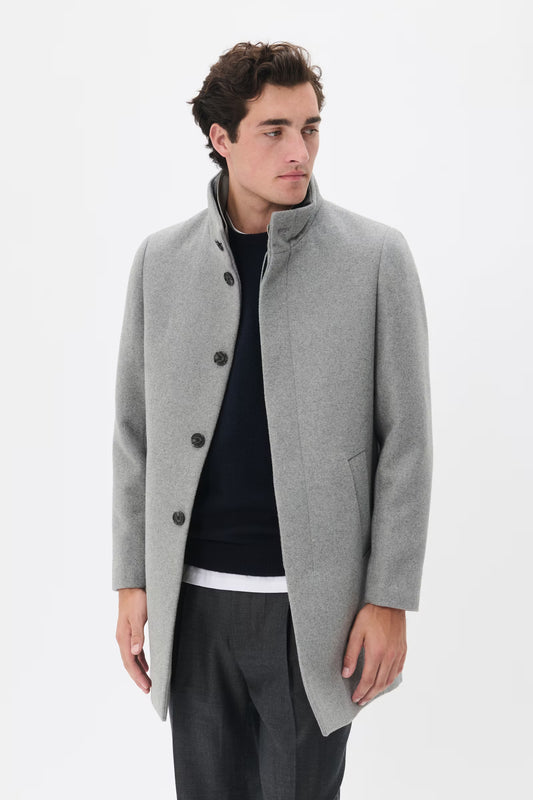 Matinique Harvey Coat - Light Grey Coat