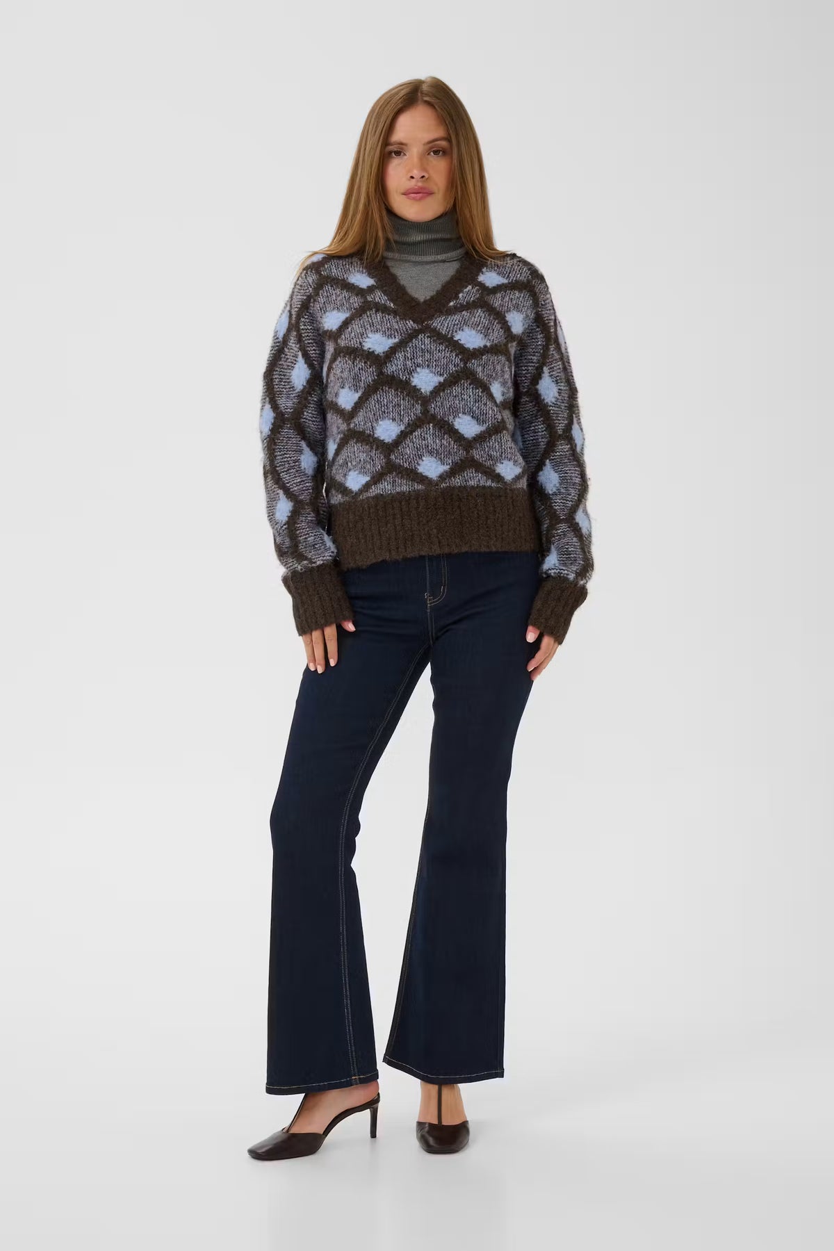 Culture CUgilan Knit - Brown/Blue