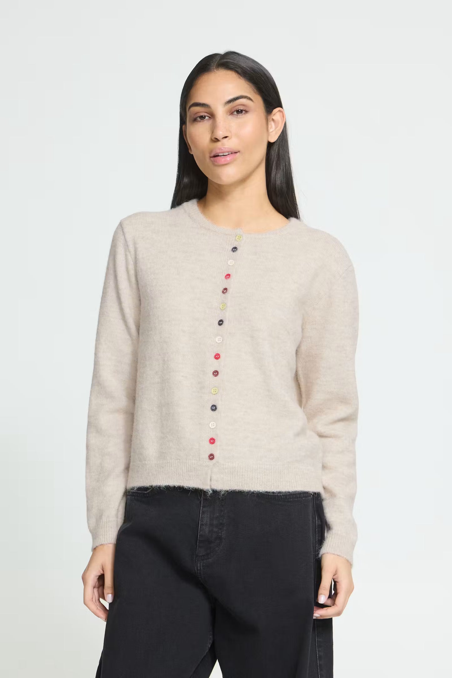 ICHI IHfantia Cardigan - Birch Melange