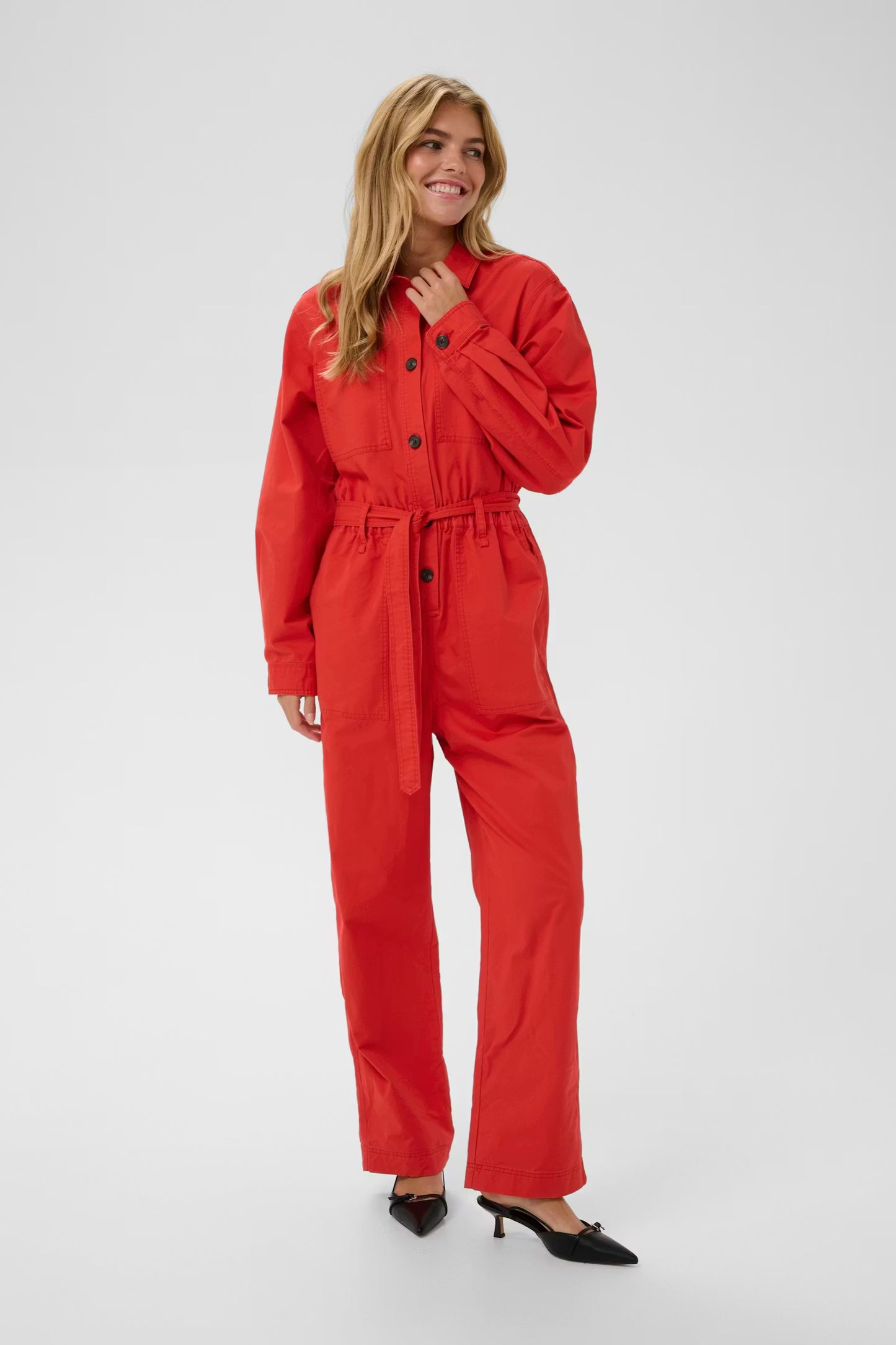 Saint Tropez SZparker Jumpsuit - Red