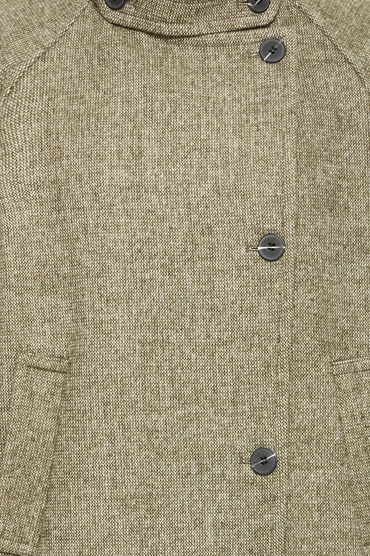 ICHI Ihgaziva Coat - Dusky Green Melange