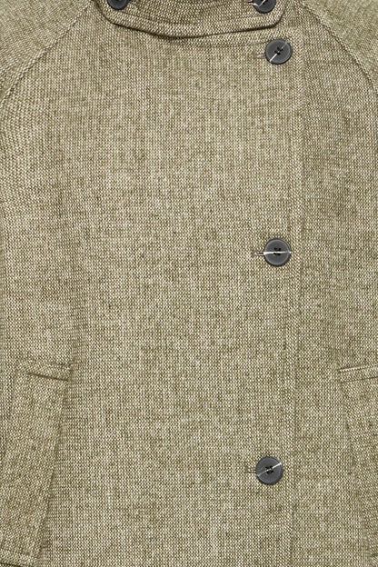 ICHI Ihgaziva Coat - Dusky Green Melange