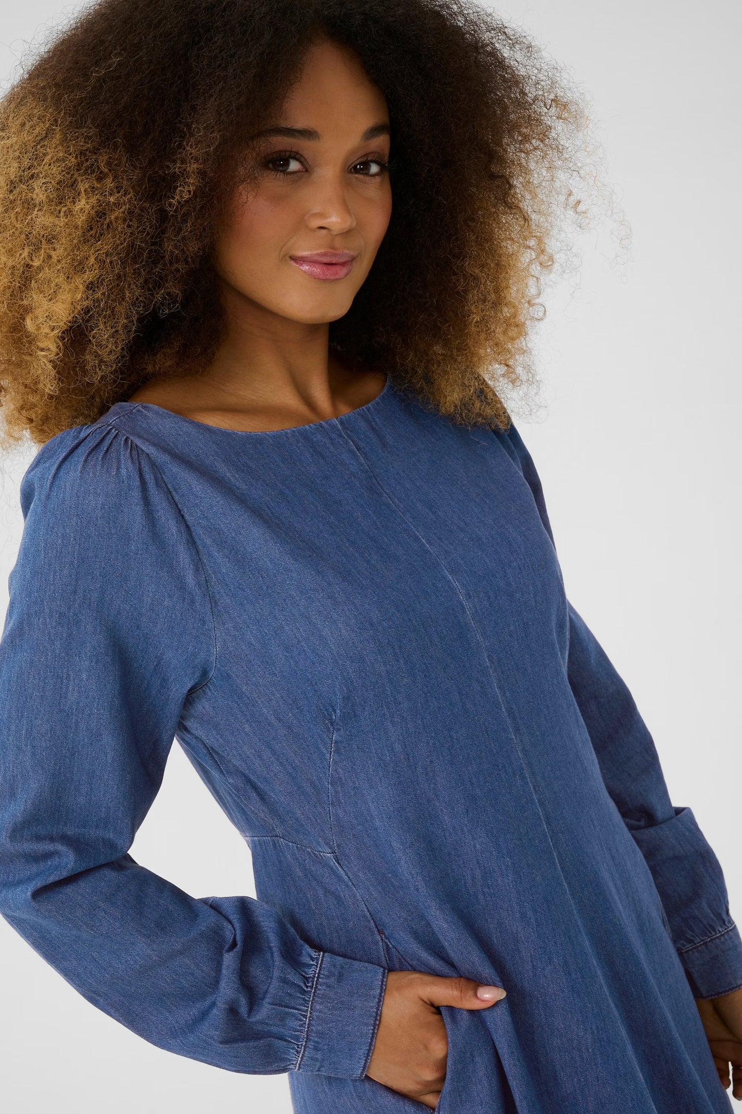 Culture Antoinette Dress - Dark Blue Wash