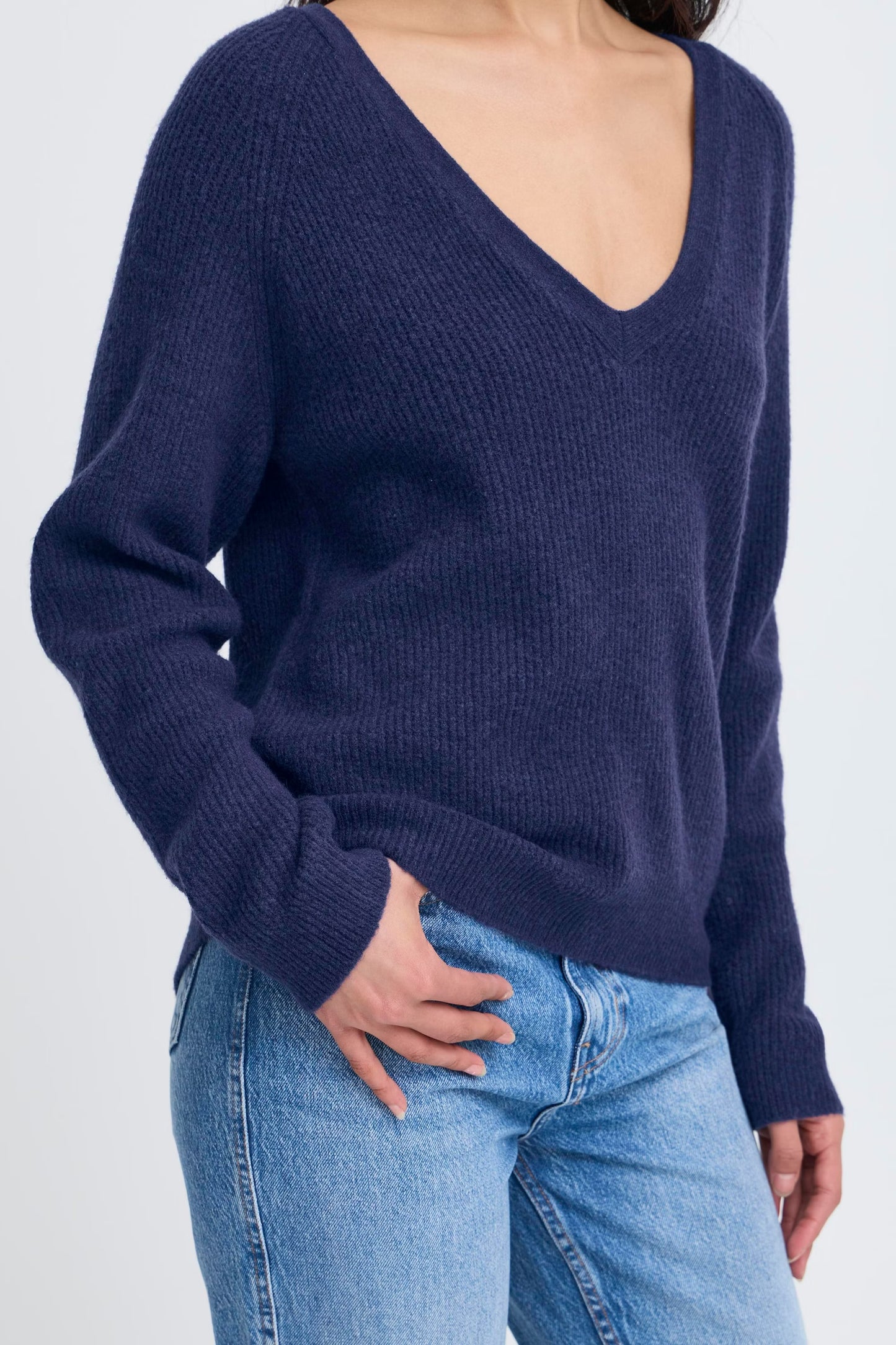 ICHI IHdasila Knit Pullover - Patriot Blue