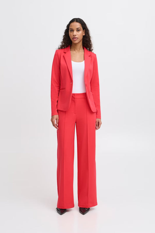 ICHI IHKATE Oversize Blazer - Geranium