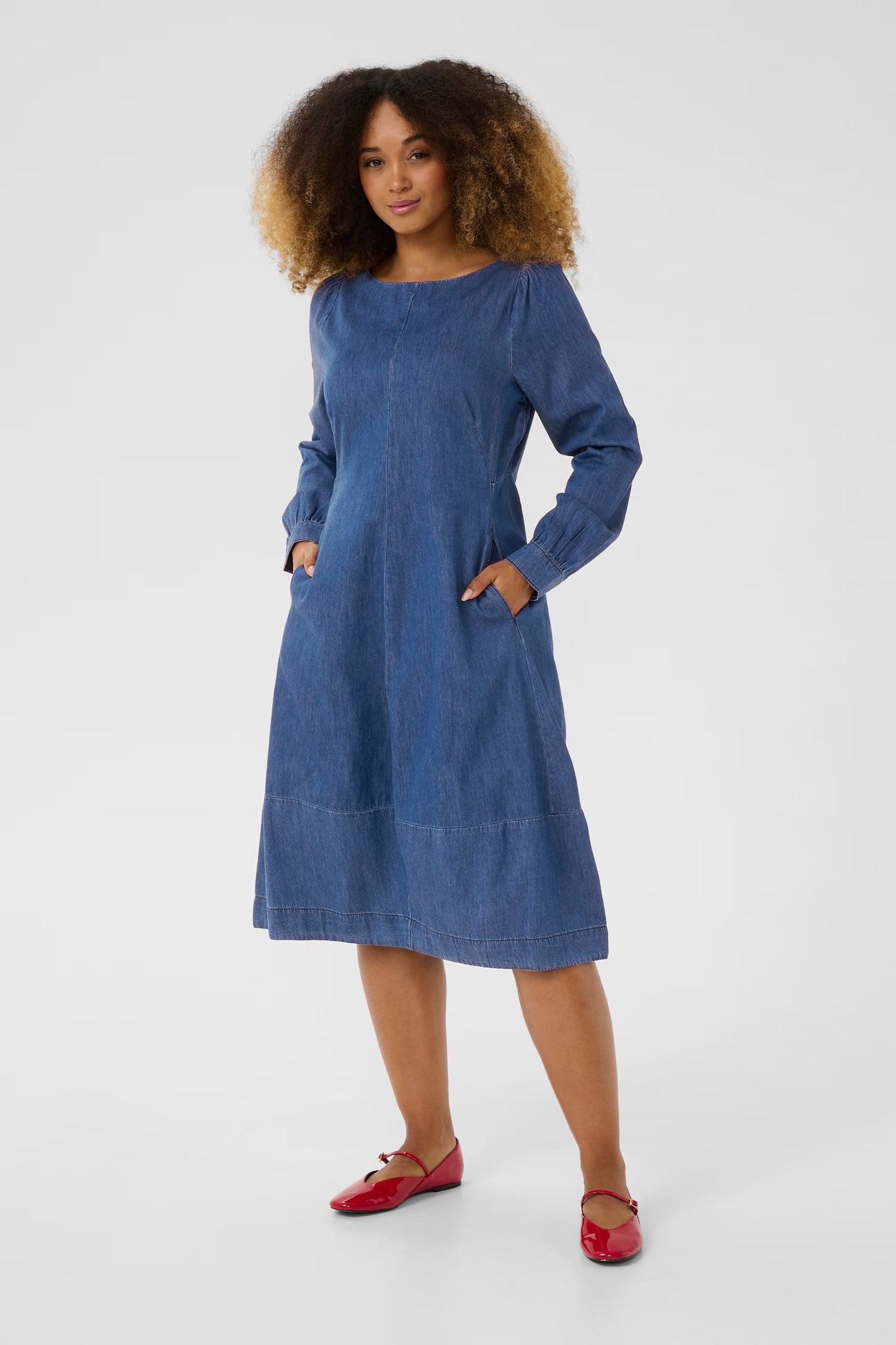 Culture Antoinette Dress - Dark Blue Wash