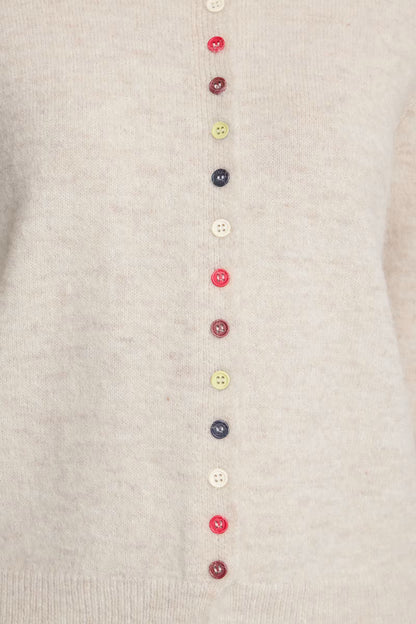 ICHI IHfantia Cardigan - Birch Melange