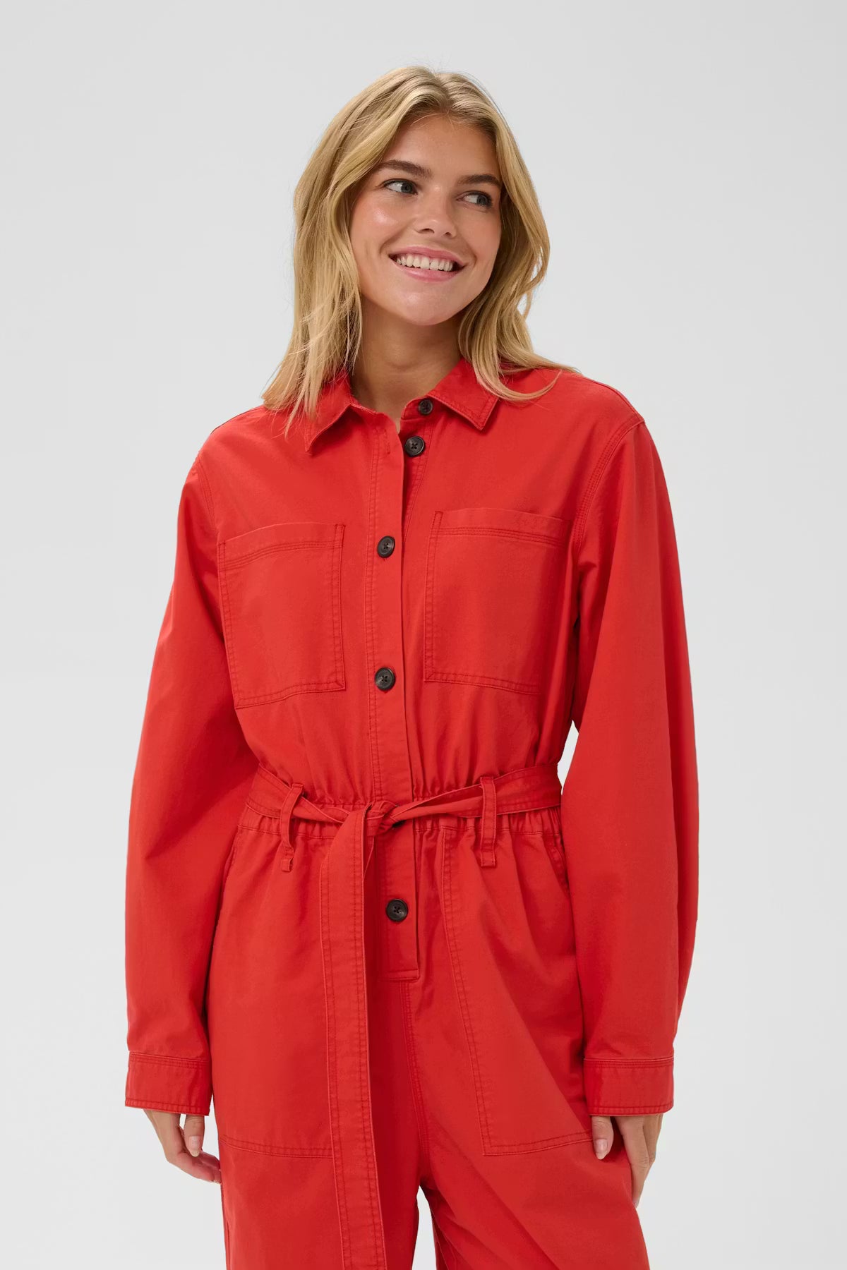 Saint Tropez SZparker Jumpsuit - Red