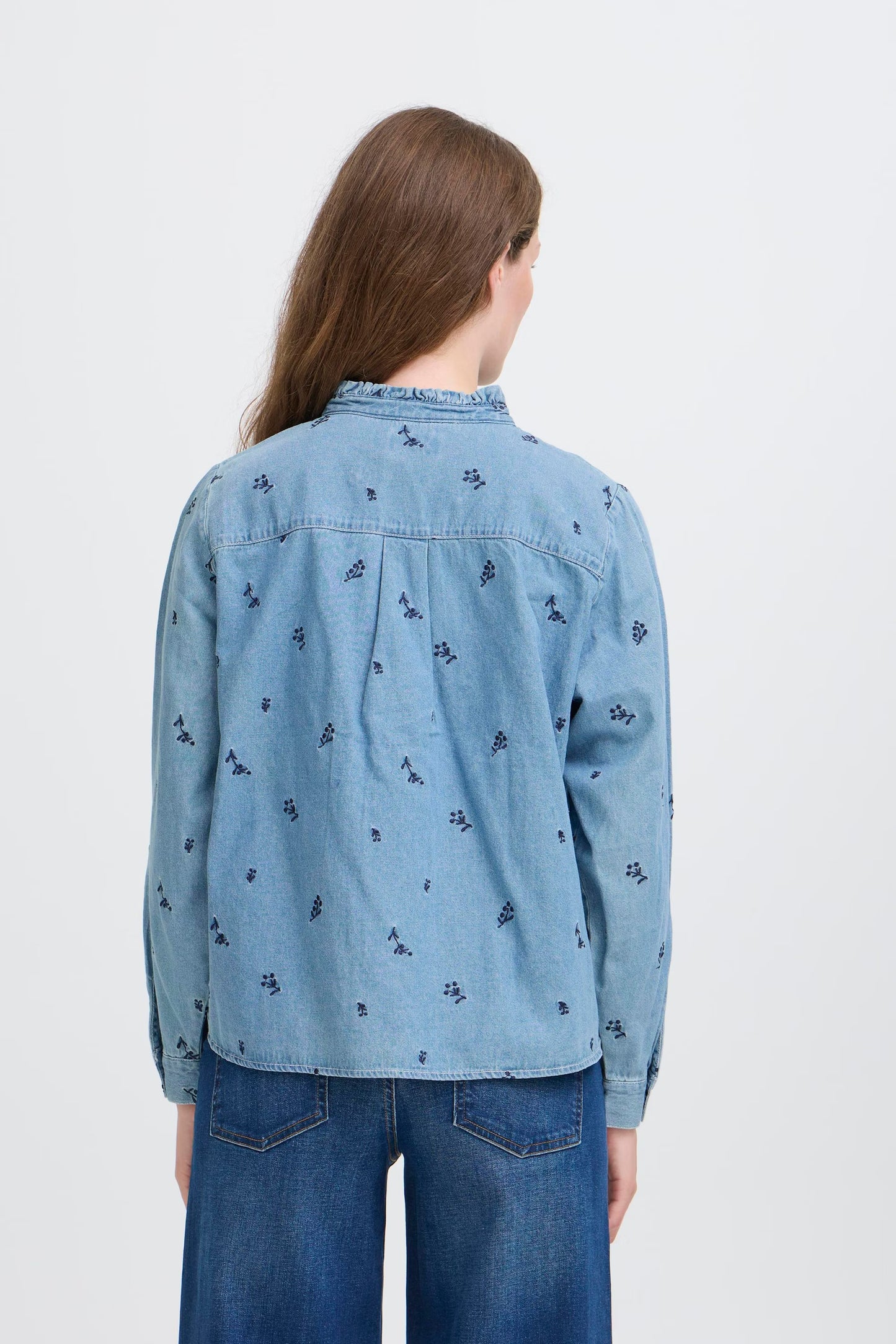 ICHI IHarcher Detail Denim Shirt