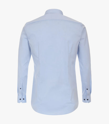 Venti Classic Body Fit Business Shirt - Blue