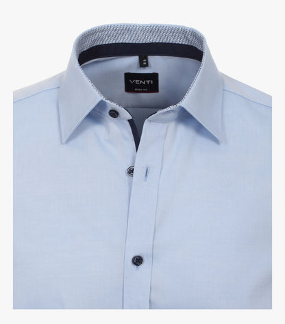 Venti Classic Body Fit Business Shirt - Blue
