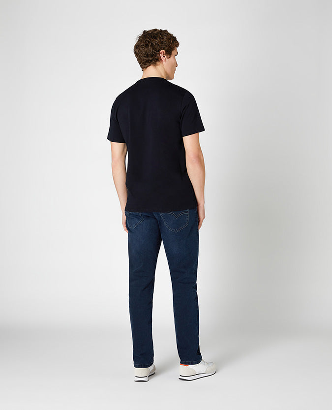 Remus Uomo Cotton-Stretch T-Shirt - Navy