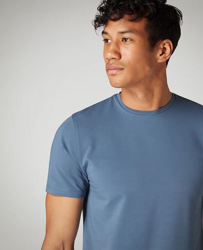 Remus Uomo Cotton Stretch T-Shirt - Air Force Blue