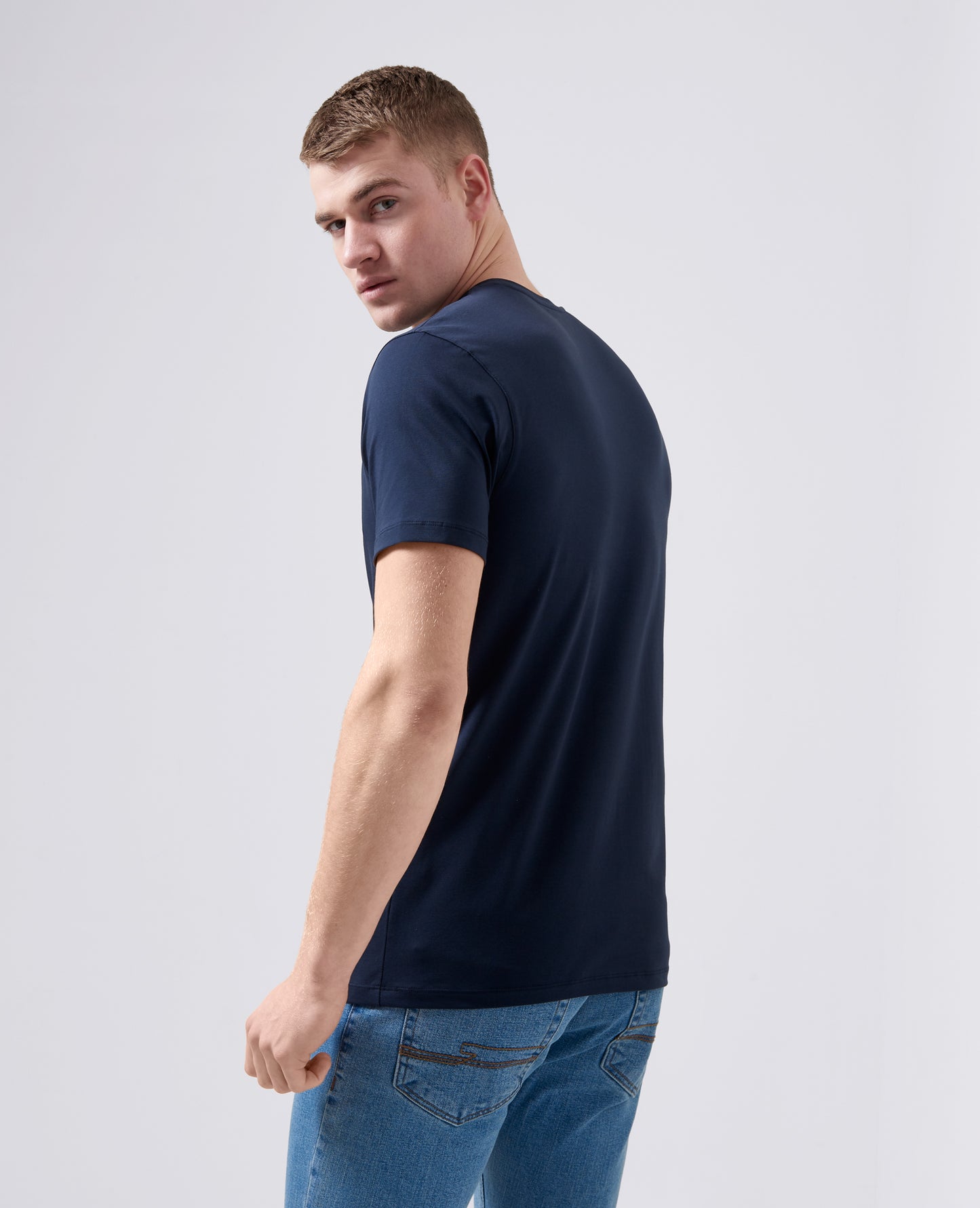 Remus Uomo Short Sleeved Tee - Navy